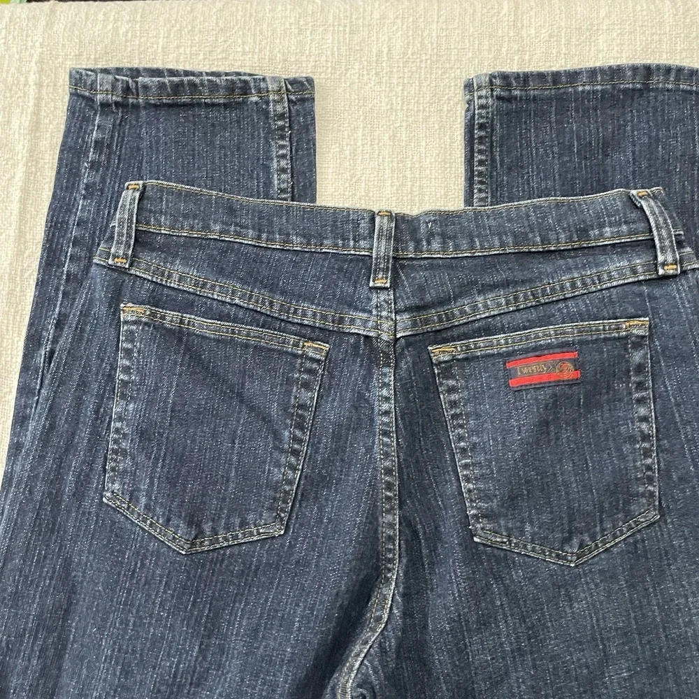 Wrangler Jeans Womens 11/12 32 Tulsa Rise Slim‎ Fit Dark Wash Stretch Denim